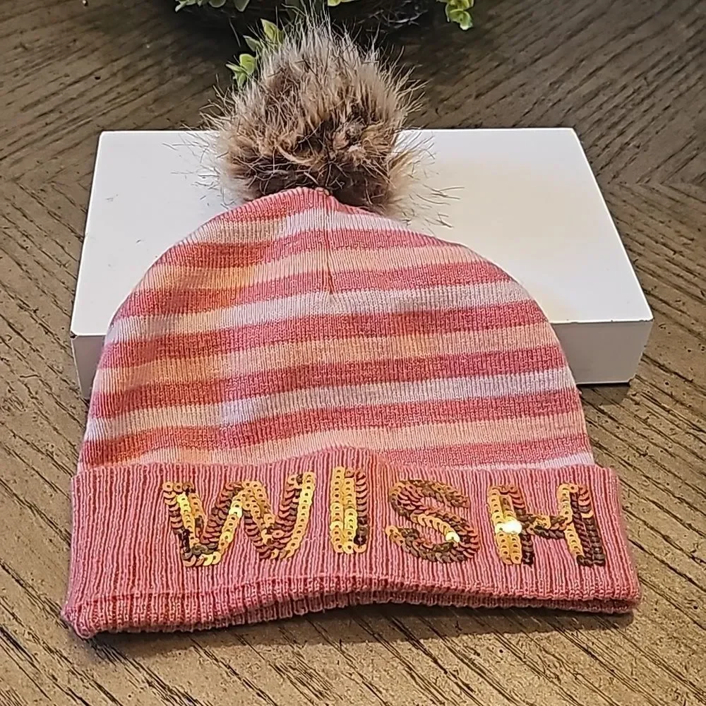 Girls wish sequin beanie One size